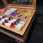 جعبه دمنوش ( تی باکس،جعبه تی بگ ) خاتم کاری مدل شیشی - Image 3
