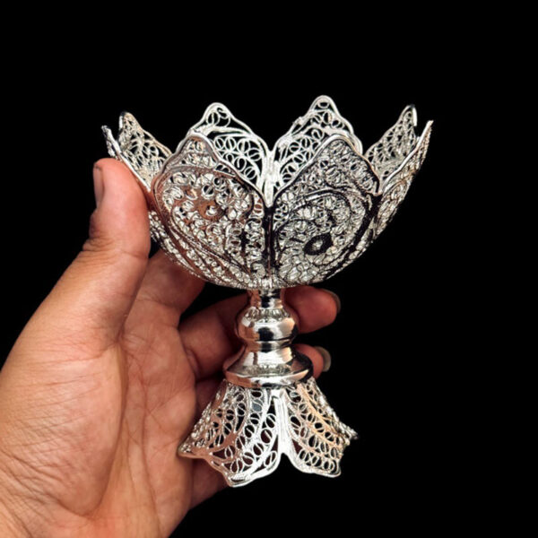ظروف ملیله کاری کاسه آجیل - Image 2