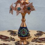 ست اداری رومیزی قلمکار و گلدان جفتی 20 سانتی مدل پرداز - Image 8