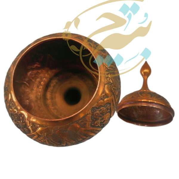 شکلات خوری پایه دار  قلمزنی مدل چهره - Image 7