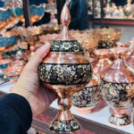 شکلات خوری مسی الماس نقره 27سانتی متری - Image 2