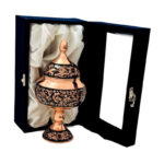 شکلات خوری مسی الماس تراش20 سانتی به همراه جعبه - Image 6