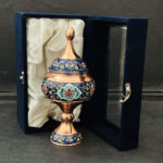 شکلات خوری مس و پرداز ارتفاع 25 با جعبه مخمل - Image 4