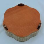 شکلات خوری خاتم کاری چوبی طرح گلی پره وارو قطر ۱۹ - Image 5