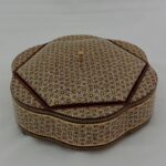 شکلات خوری خاتم کاری چوبی طرح گلی پره وارو قطر21 - Image 7