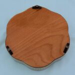 شکلات خوری خاتم کاری چوبی طرح گلی پره وارو قطر21 - Image 5