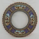 آینه خاتم کاری طرح چوگان گرد - Image 3