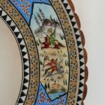 آینه خاتم کاری طرح چوگان گرد - Image 4