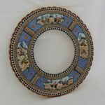 آینه خاتم کاری طرح چوگان گرد - Image 5