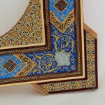 آینه خاتم کاری طرح اسلیمی (تذهیب) چهارگوش - Image 5