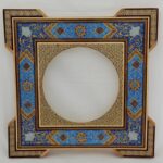 آینه خاتم کاری طرح اسلیمی (تذهیب) چهارگوش - Image 6