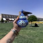 ست قندان وفنجان و سینی میناکاری - تصویر 3